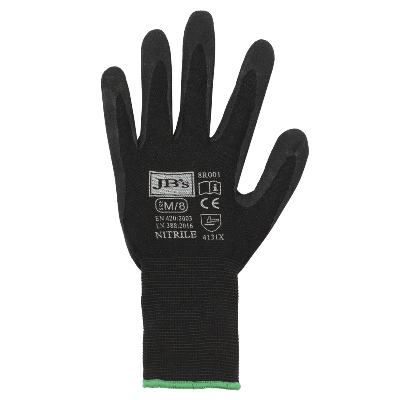JB's Black Nitrile Breathable Glove (12 pack)