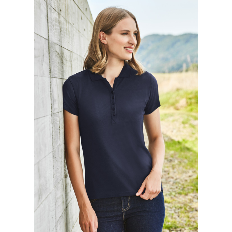 Womens Crew Short Sleeve Polo