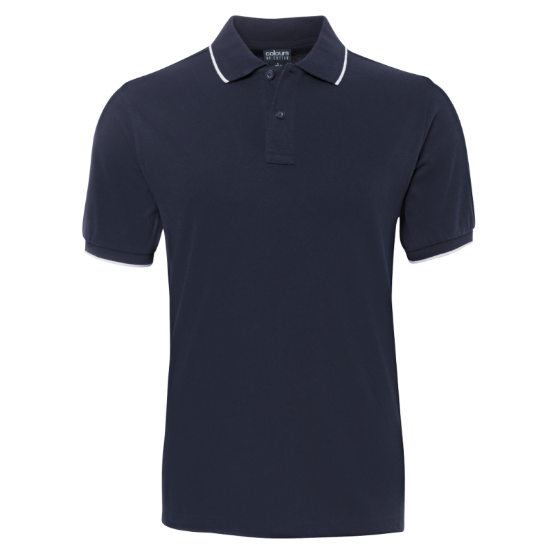 C of C Contrast Face Polo