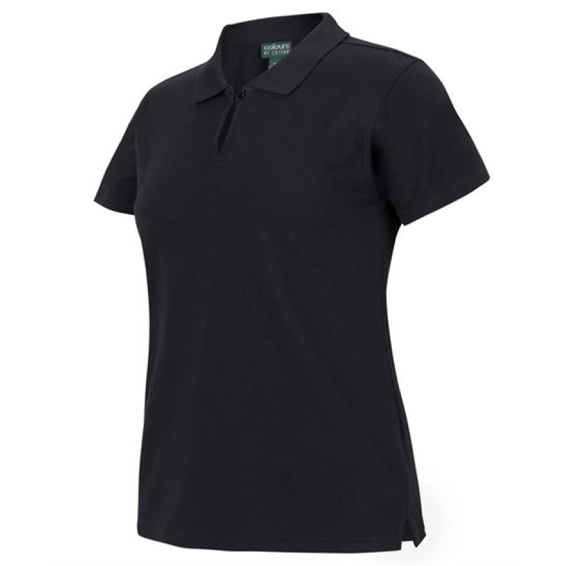 C of C Ladies Cotton S/S Stretch Polo