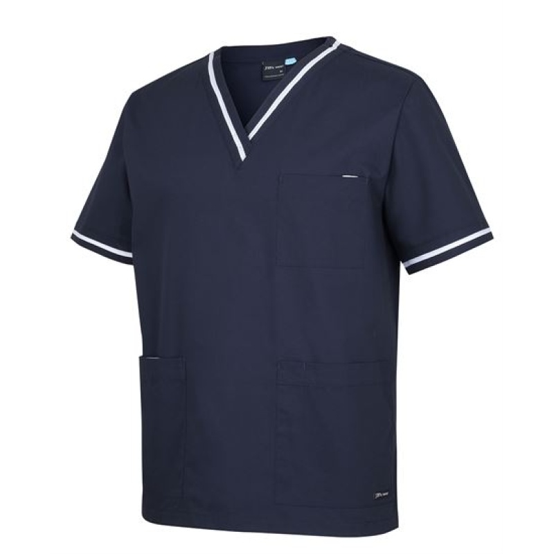 JB's Contrast Scrubs Top