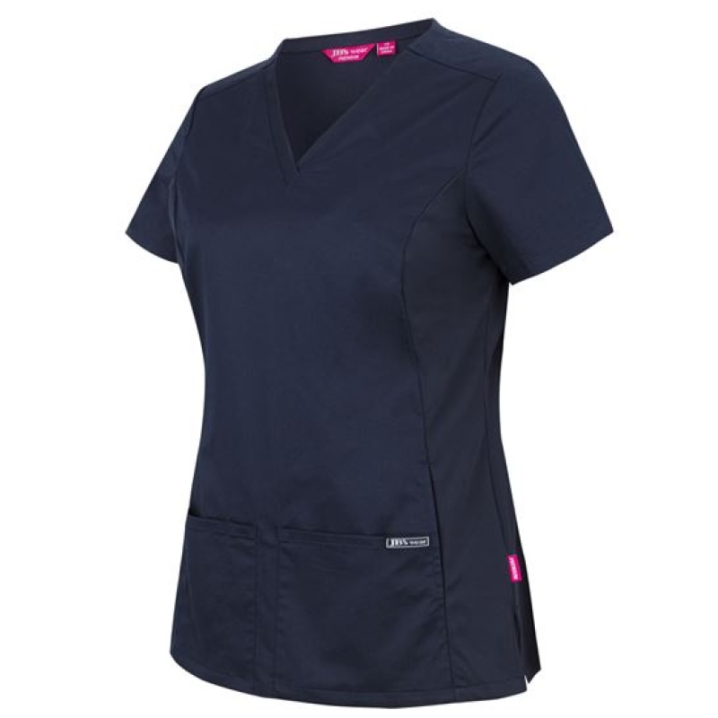JB's Ladies Premium Stretch Panel Scrub Top