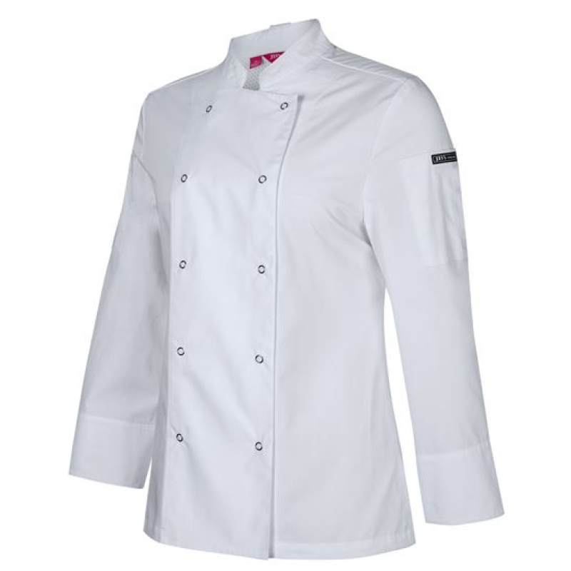 JB's Ladies L/S Snap Button Chef Jacket
