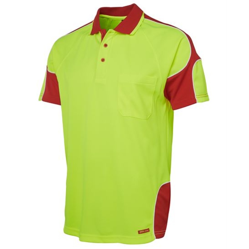 JB's Hi Vis S/S Arm Panel Polo