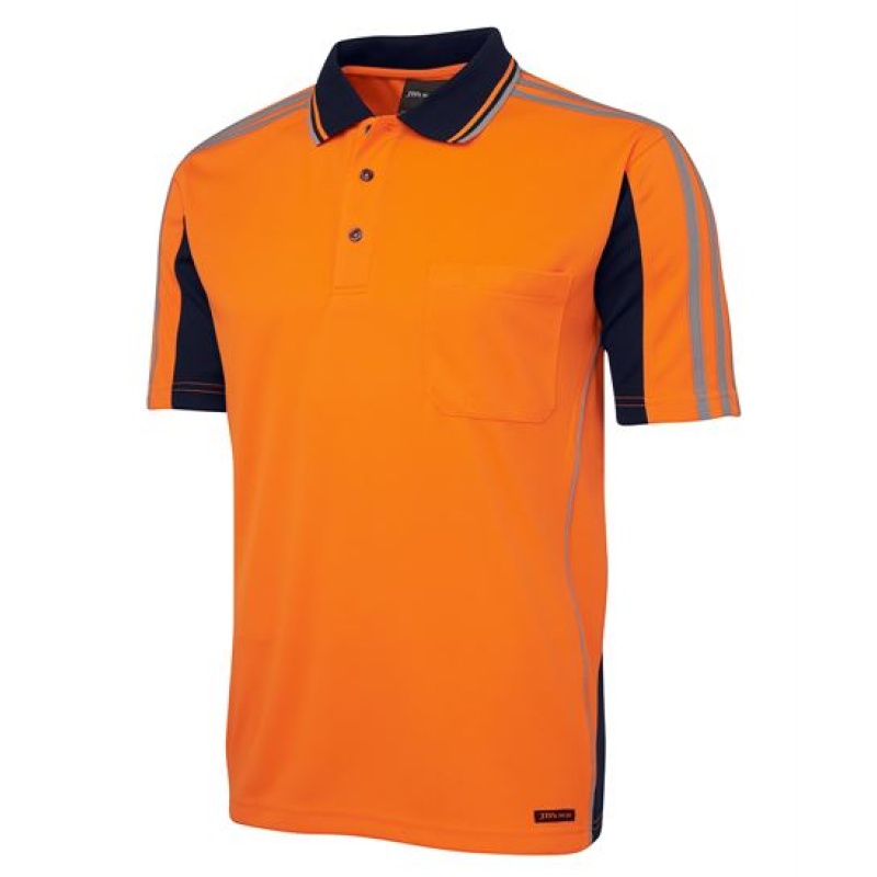 JB's Hi Vis S/S Arm Tape Polo