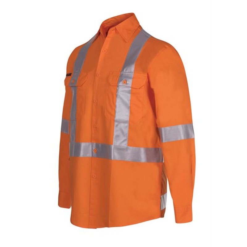 JB's Hi Vis 150g NSW/QLD Rail X-Back Shirt