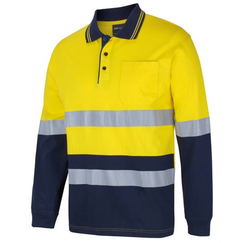 JB's Hi Vis (D+N) L/S Cotton Polo