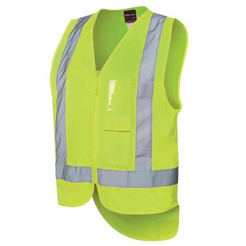 JB's Hi Vis Zip Drop Tail H Pattern (D+N) Vest