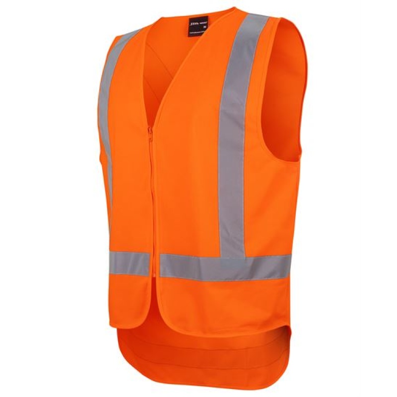 JB's NSW/QLD Rail (D+N) Zip X-Back Safety Vest