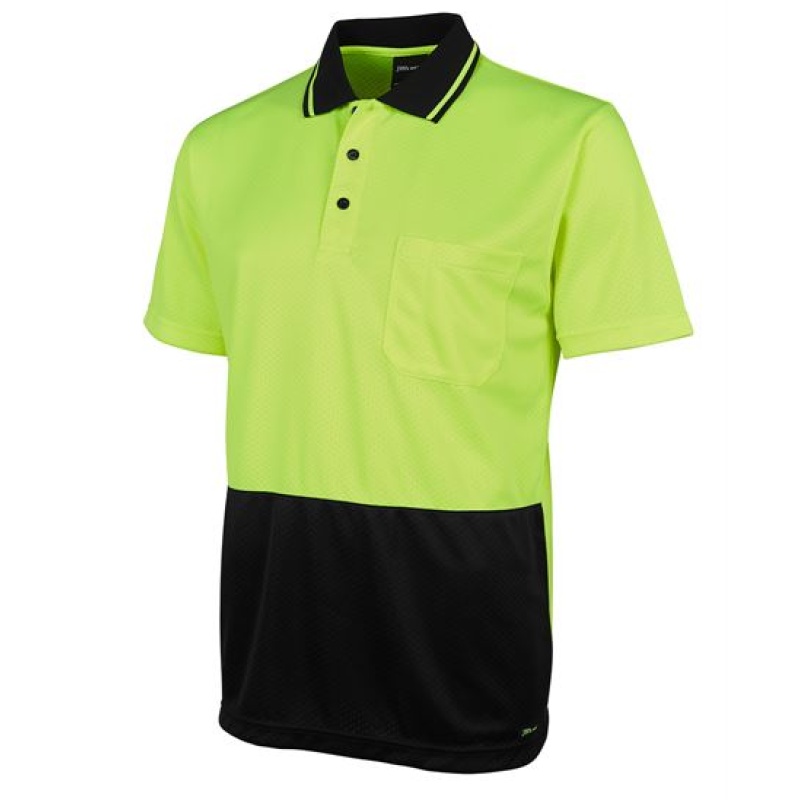 JB's Hi Vis Jacquard Non Cuff Polo