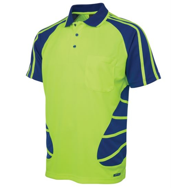 JB's Hi Vis S/S Spider Polo