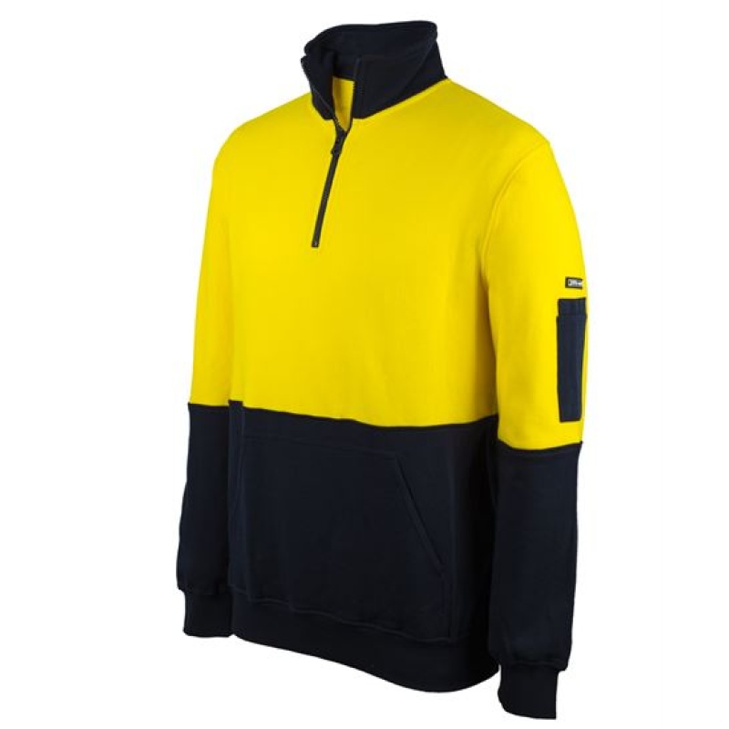 JB's Hi Vis 310 Cotton 1/2 Zip Fleece