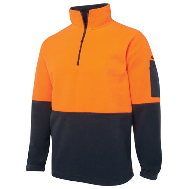 JB's Hi Vis 1/2 Zip Polar Fleece