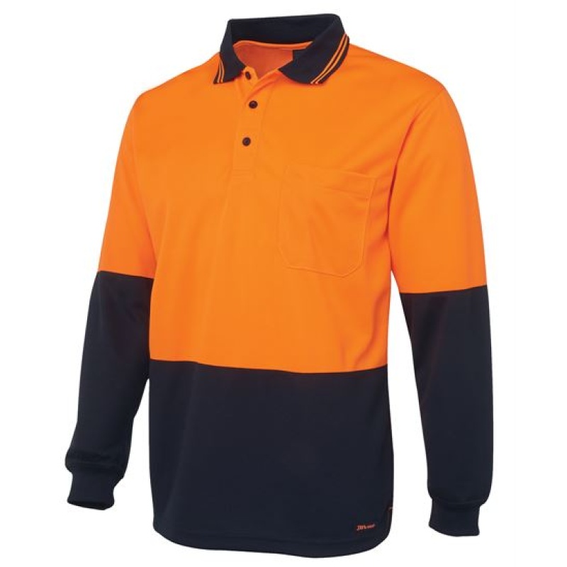 JB's Hi Vis L/S Traditional Polo