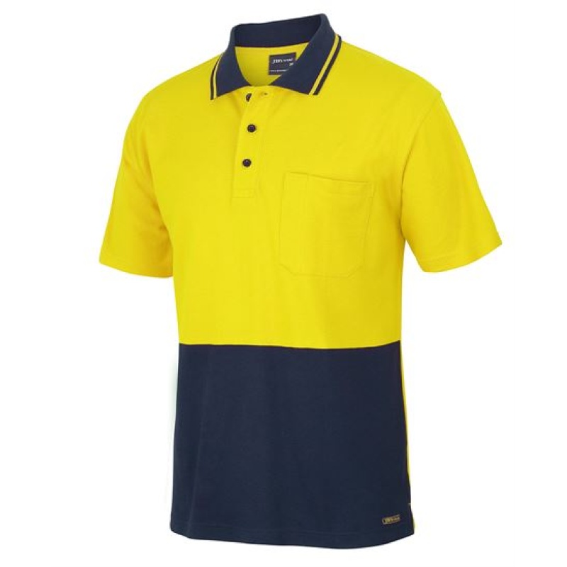 JB's Hi Vis S/S Cotton Pique Trad Polo