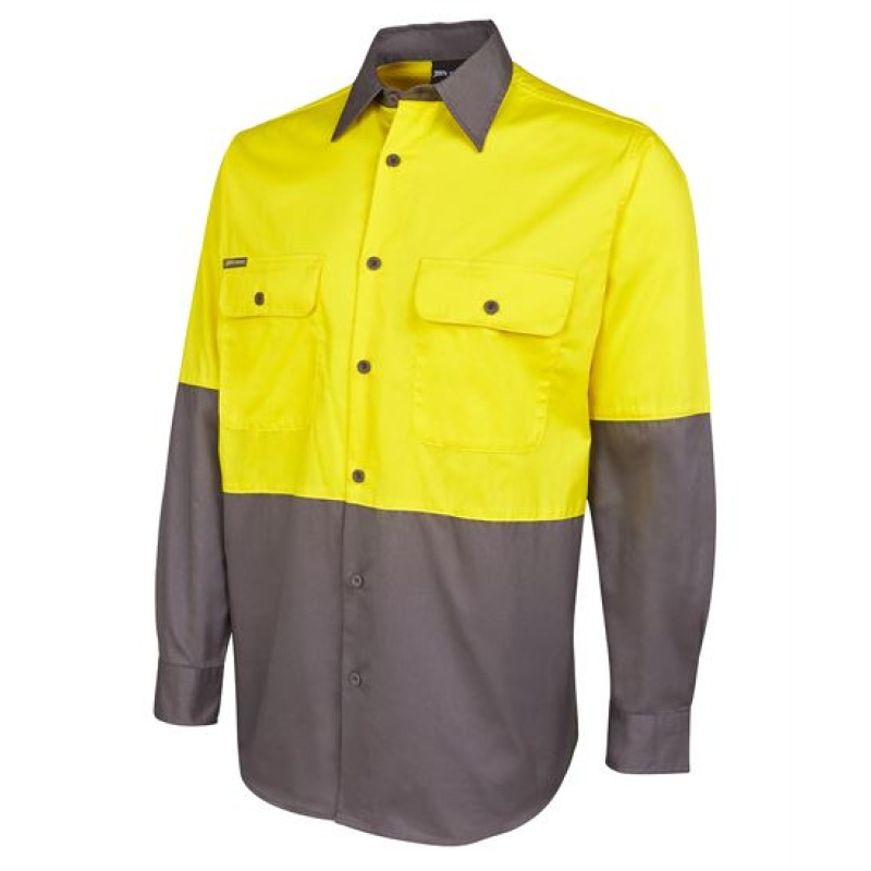 JB's Hi Vis L/S 150G Work Shirt