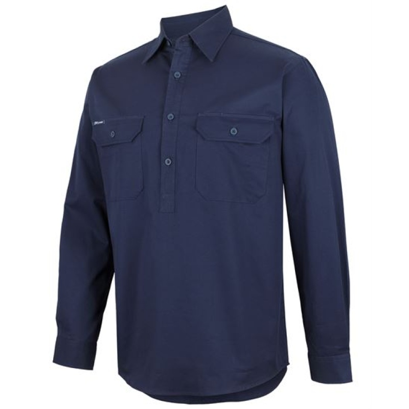 JB's Close Front L/S 150g Work Shirt