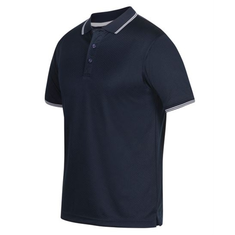 Podium Jacquard Contrast Polo