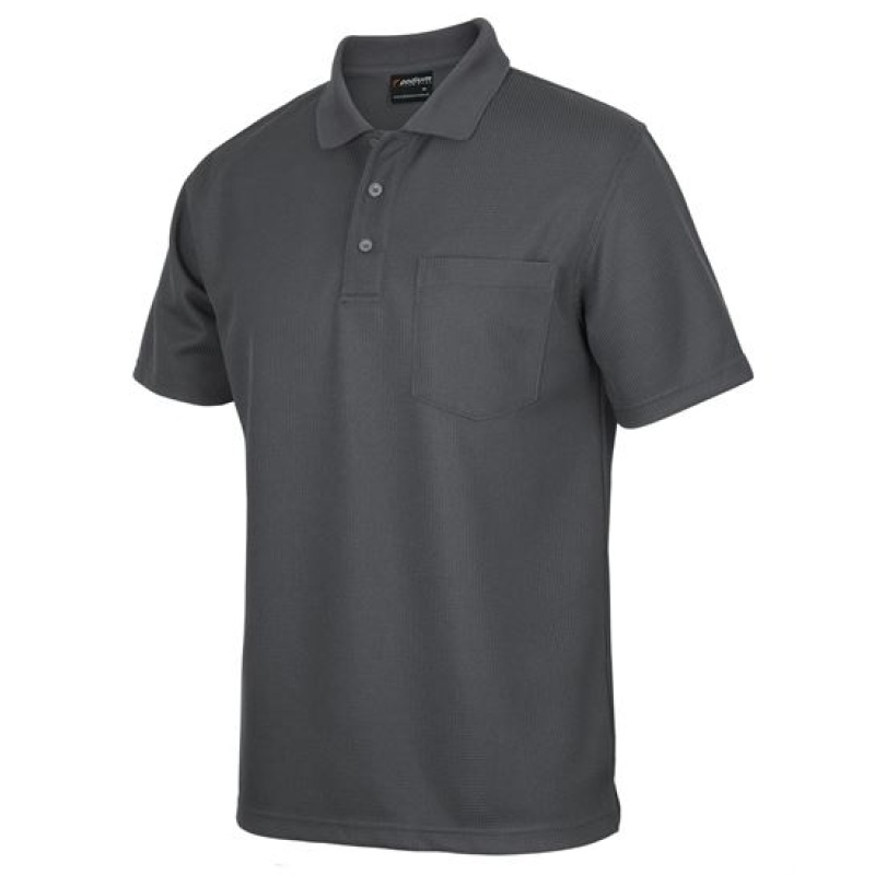 Podium Waffle Pocket Polo