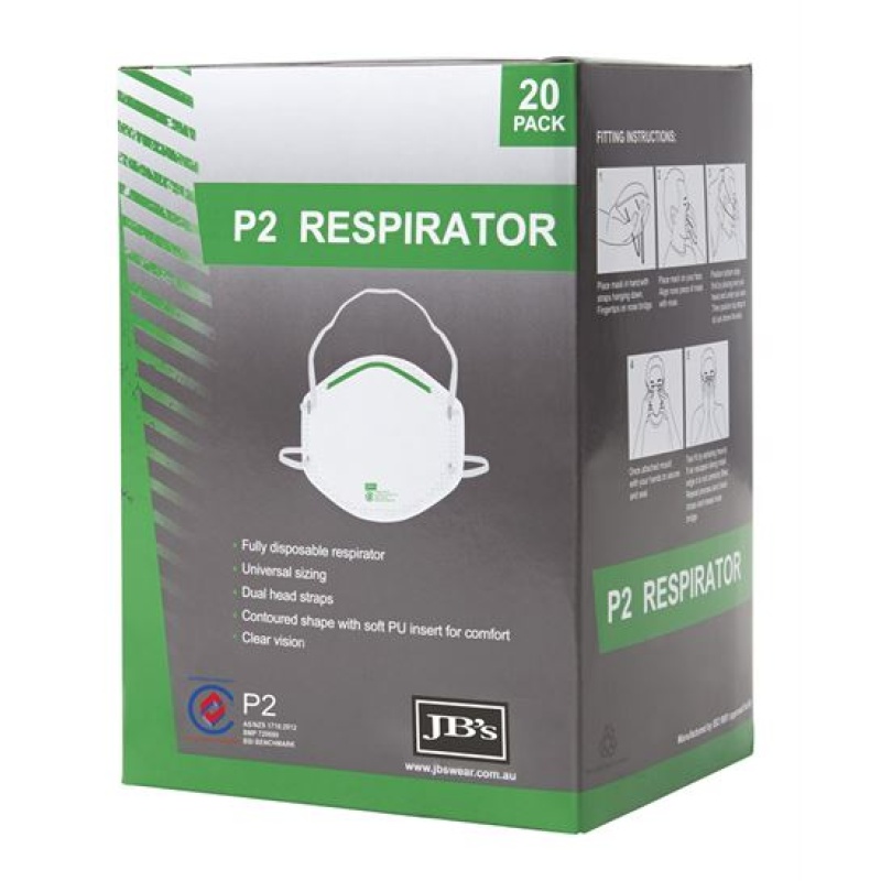 JB's P2 Respirator (20pc)